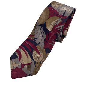 Bill Blass Men Tie Fruit Print Multicolor One Size 58" Long